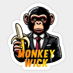 Monkey Wick Sticker